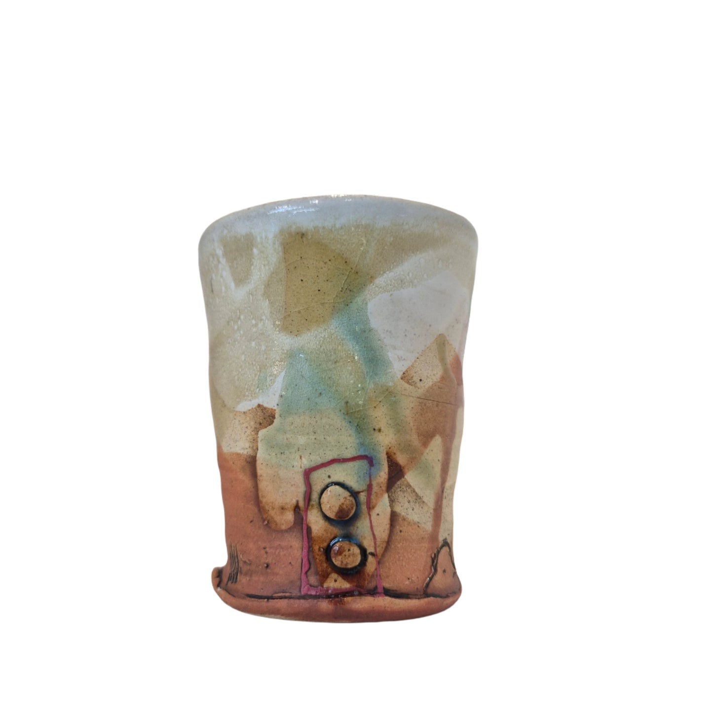 Yellow Splash Glaze Beaker