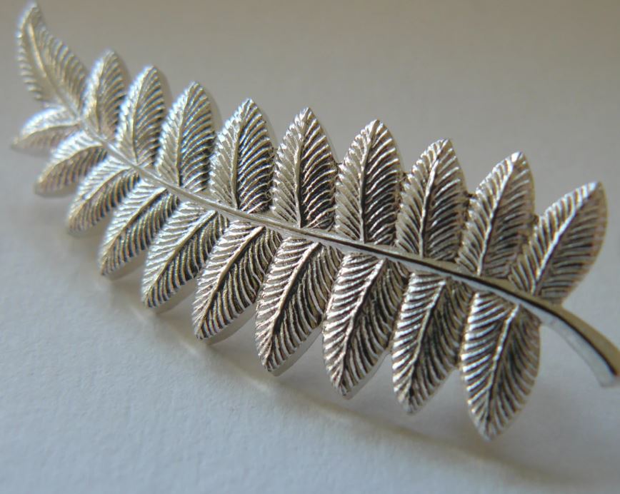 Silver Fern Brooch