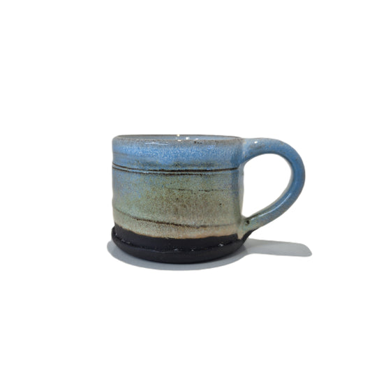 Eggshell Blue Glaze Espresso Cup