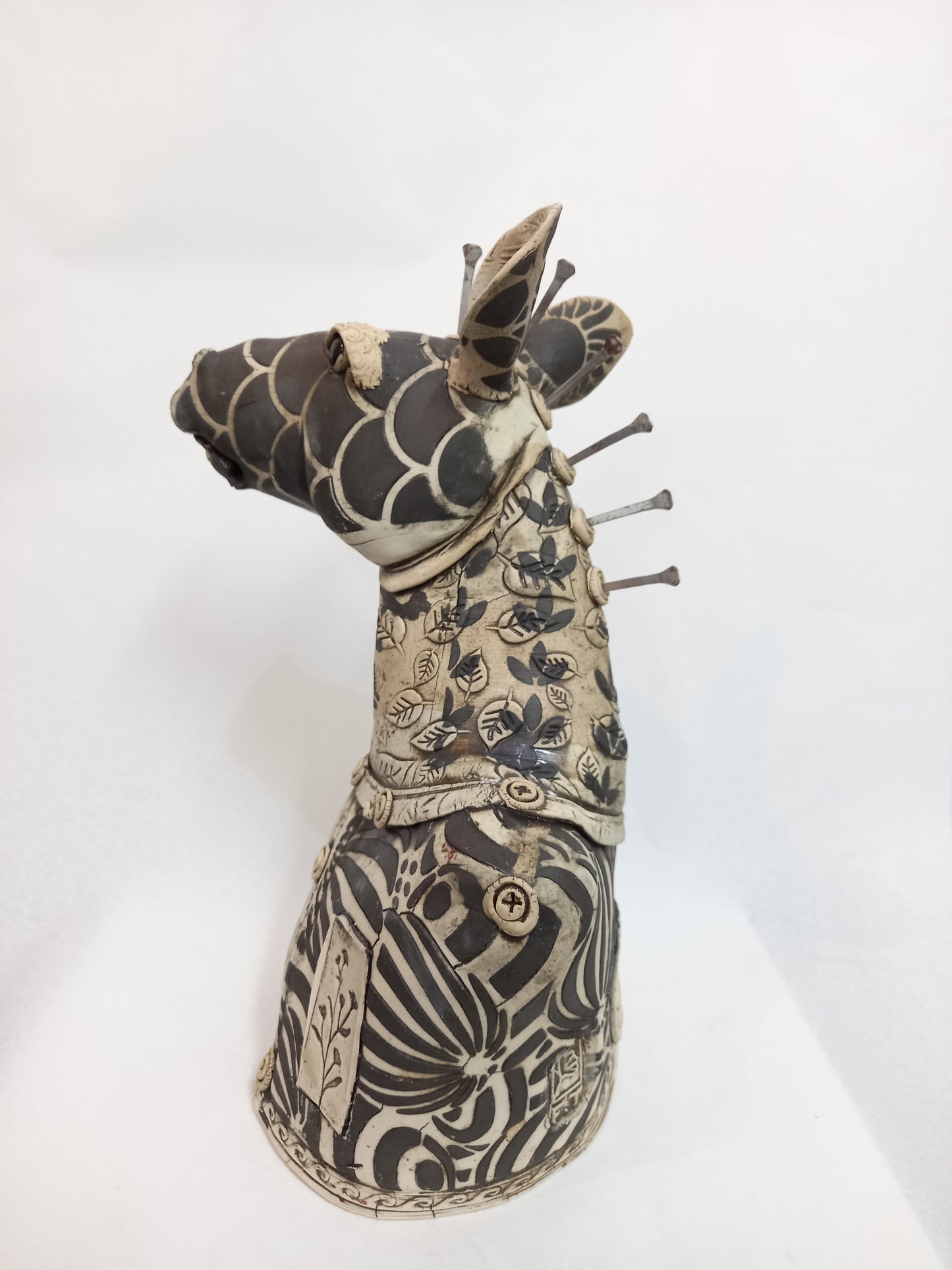 Zebra With Nails  - Fish scales on Face