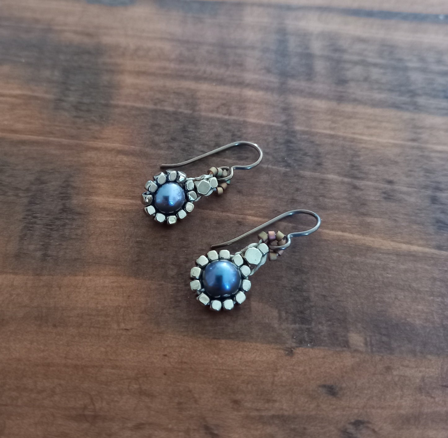 Pearl Daisy Earrings