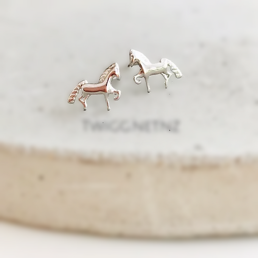 Pony Stud Earrings