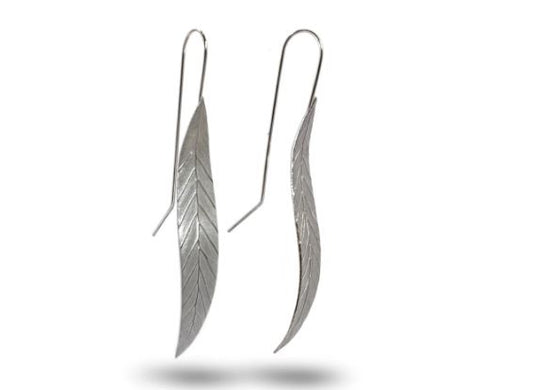 Silver Leaf Earrings