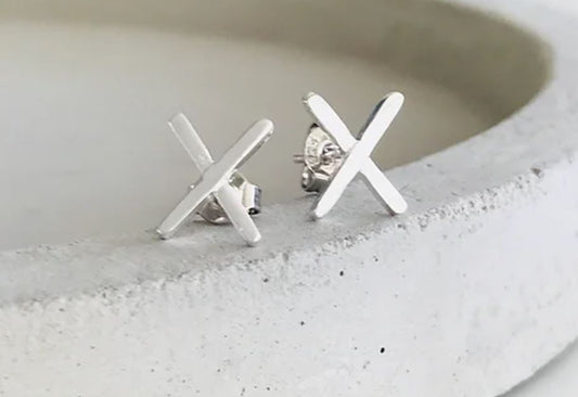 X Studs Earrings